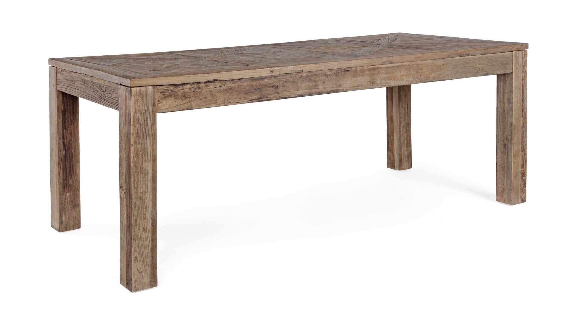 Stół Kaily brązowe 200x90x76cm drewno z recyklingu wiązu Bizzotto