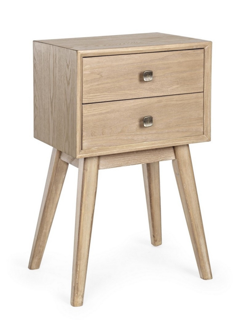 Komoda Alannis biała 40x30x66 cm rama z jodły, MDF Bizzotto