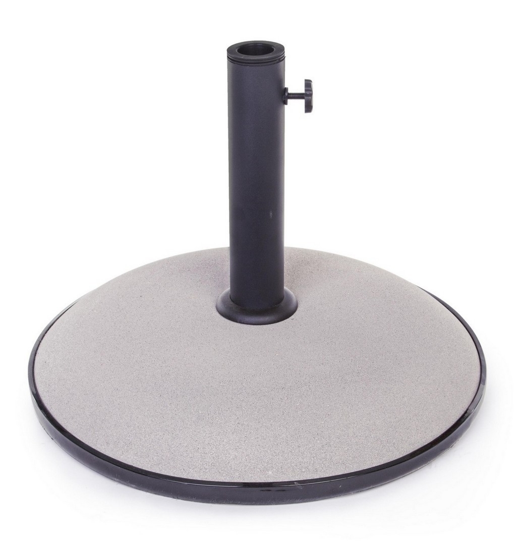 Podstawa do parasola z nogą centralną 25 kg BARRY taupe Ø50 z cementu Bizzotto