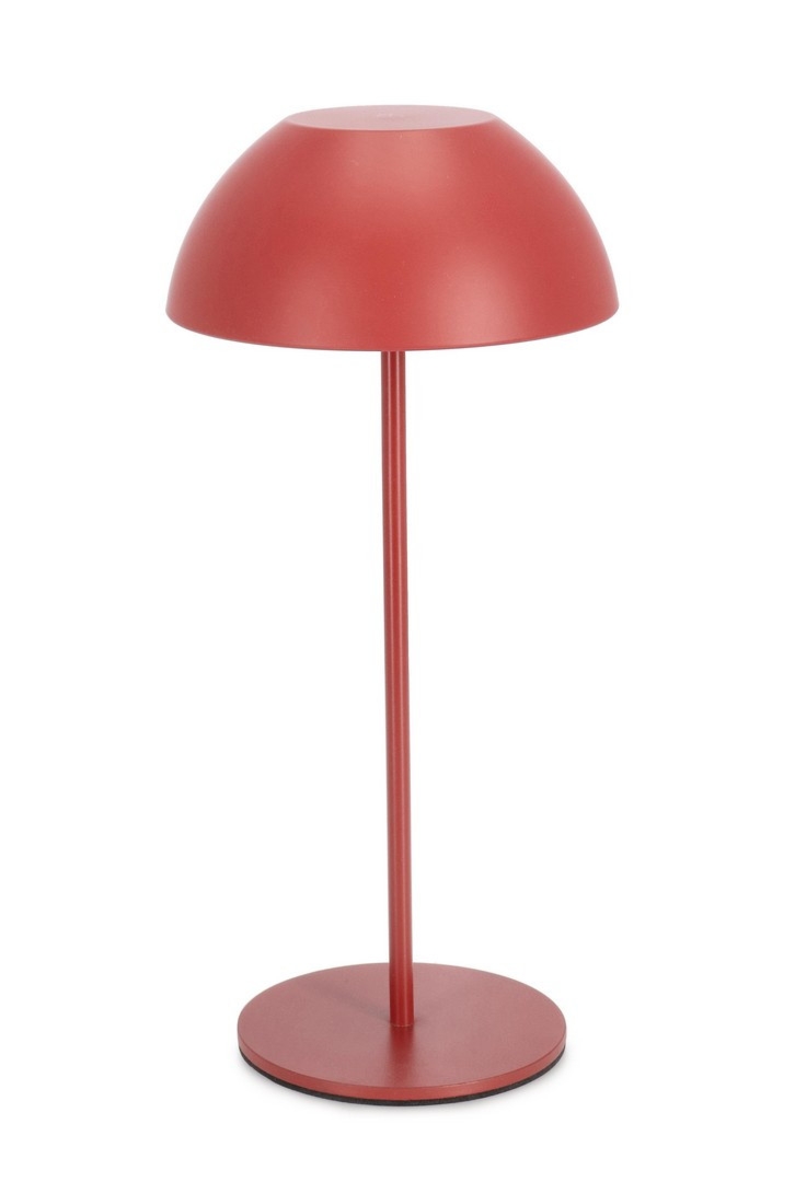 Lampa stołowa BEREN czerwona Ø13 metalowa Bizzotto