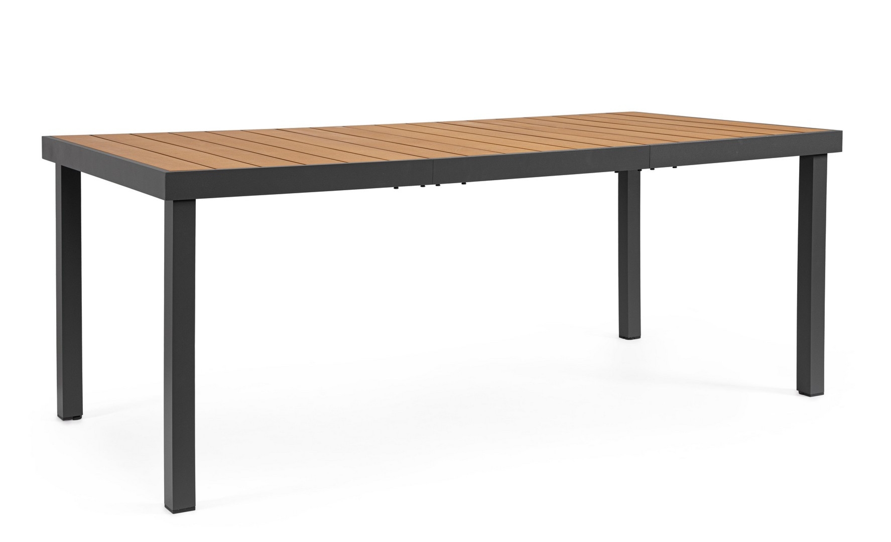 Stół ogrodowy NIAGARA czarny 190x90 aluminiowy z blatem z polidrewna Bizzotto