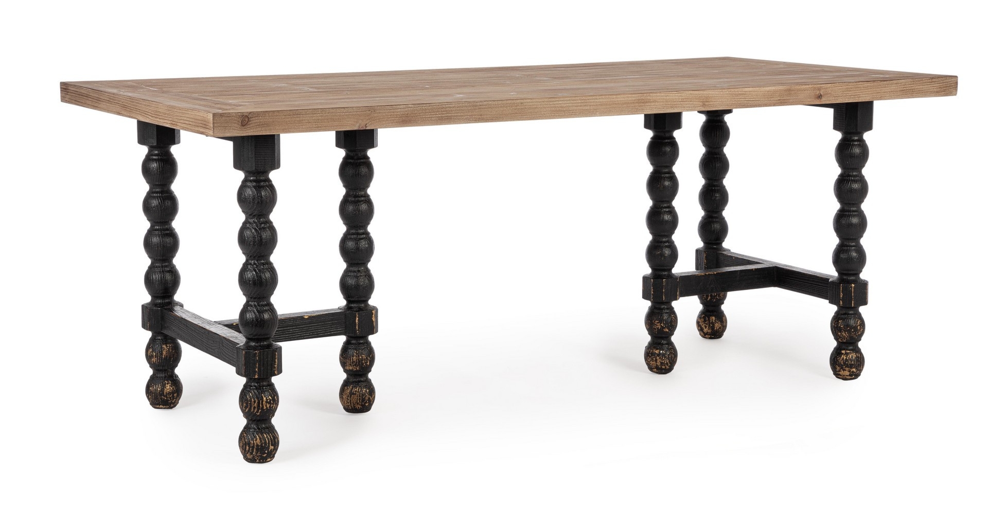 Stół Nereide naturalne 198x94x79cm drewno jodłowe Bizzotto