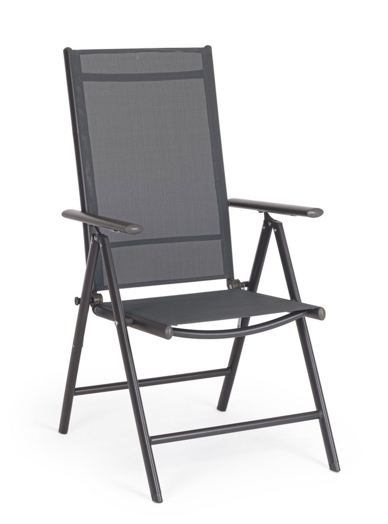 Krzesło ogrodowe MICHIGAN antracytowe 55x68 aluminiowe Bizzotto