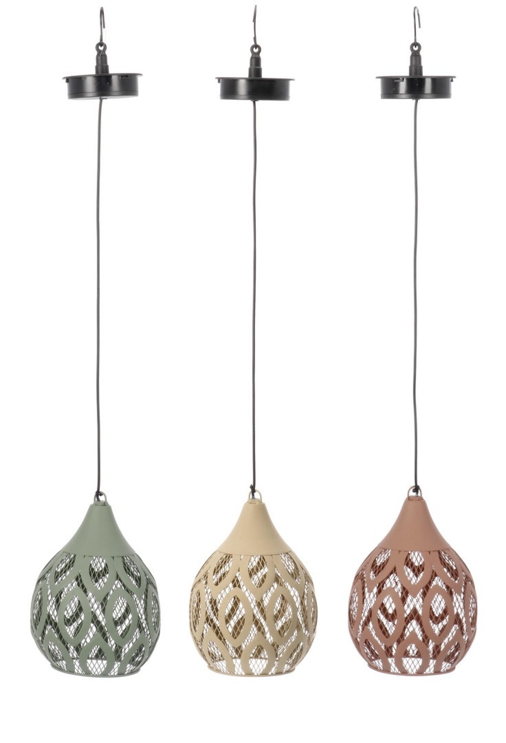 Zestaw wiszących latarni solarnych ESTEL Ø14 stalowych Bizzotto