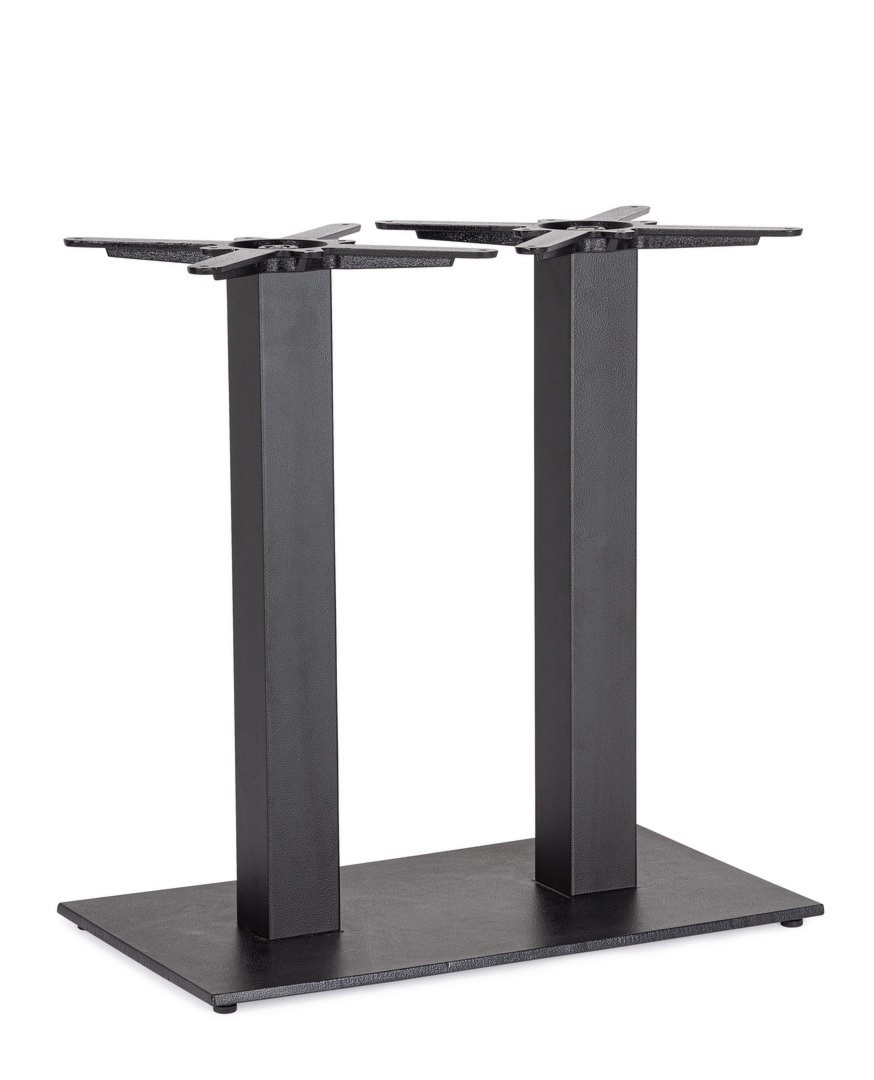 Stół Giunone czarny 40x70x72cm stal i żeliwo Bizzotto