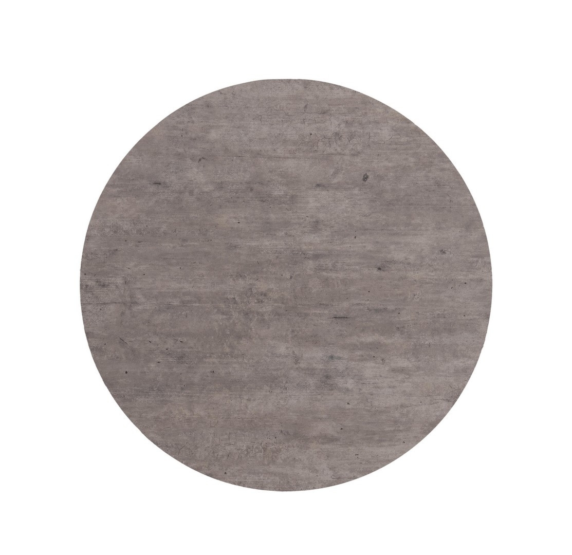 Blat stołu ogrodowego CEMENT Ø80 z laminatu HPL Bizzotto