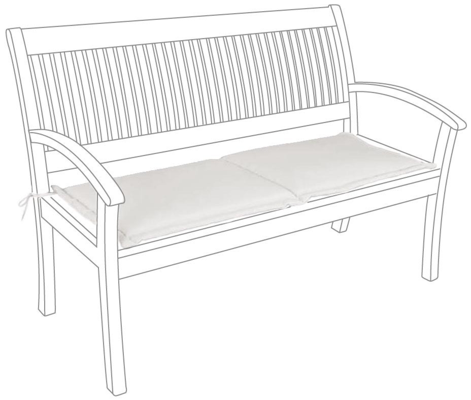 Poduszka na ławkę NATURAL naturalna 115x47 wodoodporna z poliestru Bizzotto
