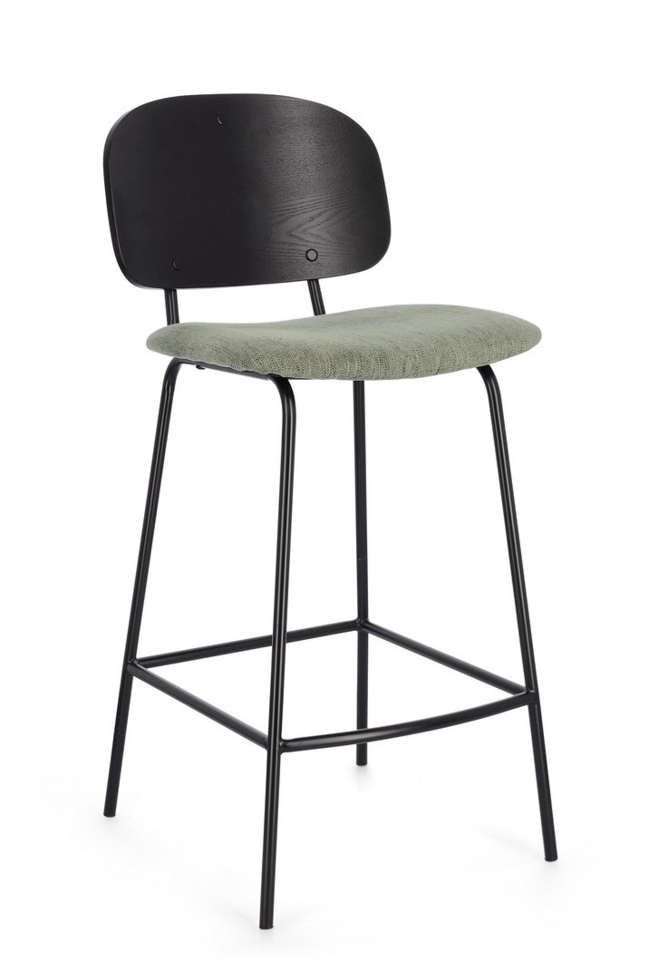 Krzesło kuchenne Sienna zielony 43.5x93.5x67.5cm stal epoxy powlekana Bizzotto