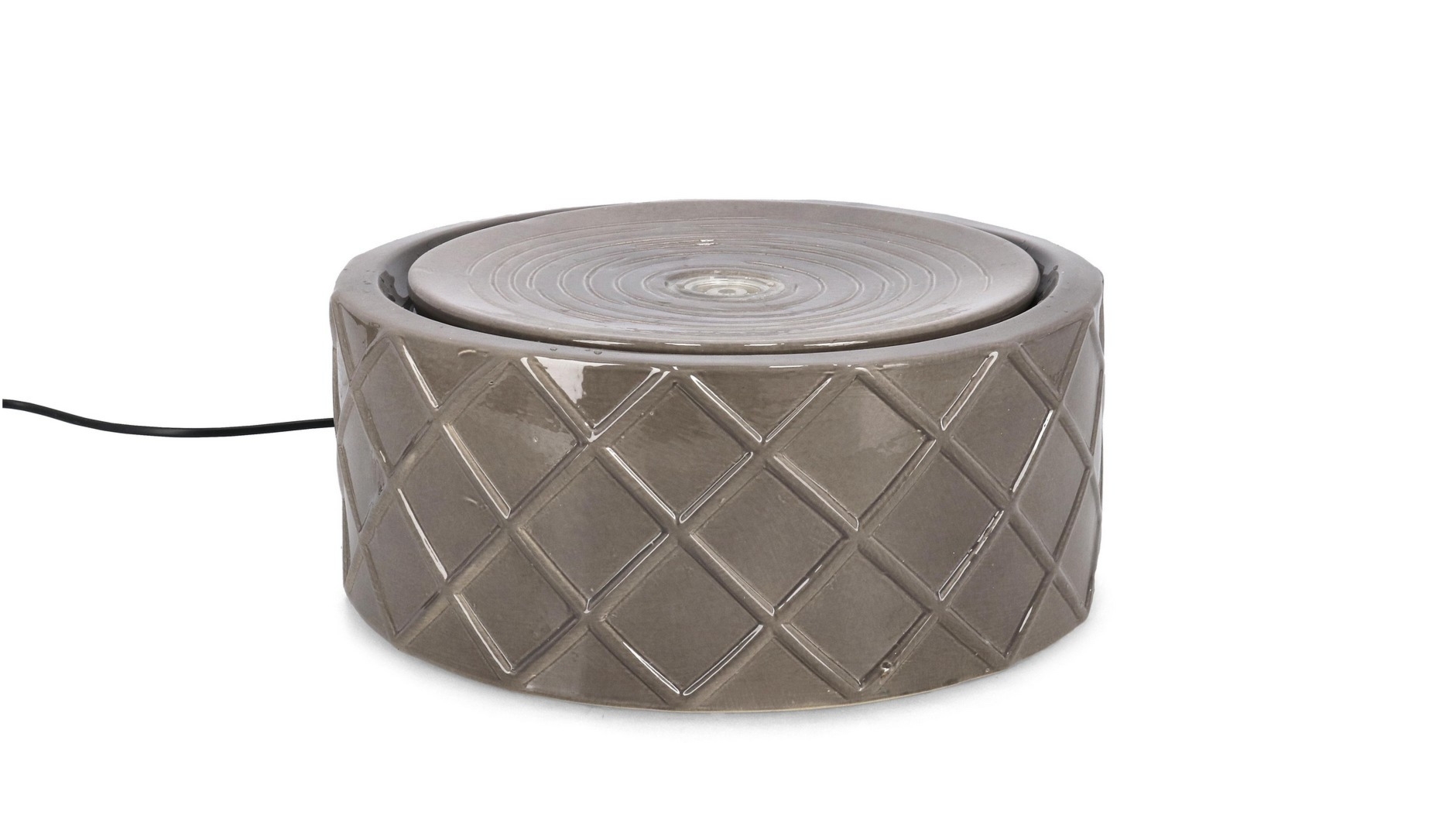 Fontanna ogrodowa ROSY taupe Ø33 ceramiczna Bizzotto