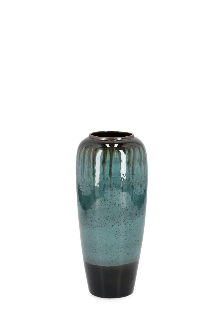 Wazon wykonany ręcznie COIRA zielony Ø16 z terakoty Bizzotto