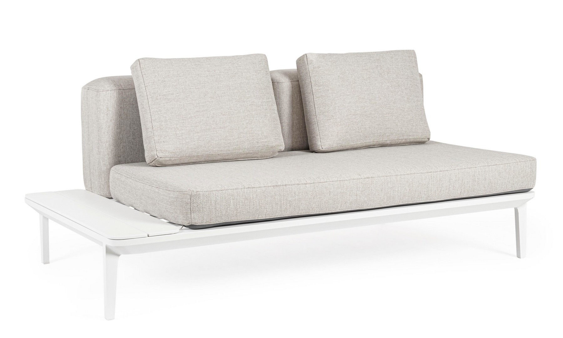 Sofa ogrodowa 2-os MATRIX biała 174x99 aluminowa Bizzotto