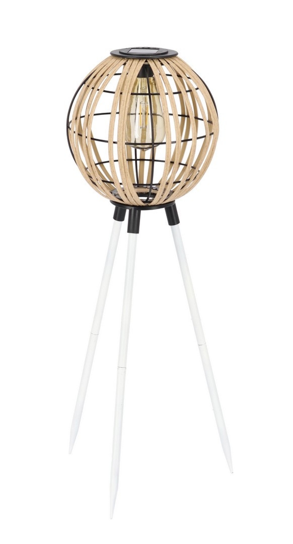 Lampka solarna KIKI biała Ø22 stalowa Bizzotto