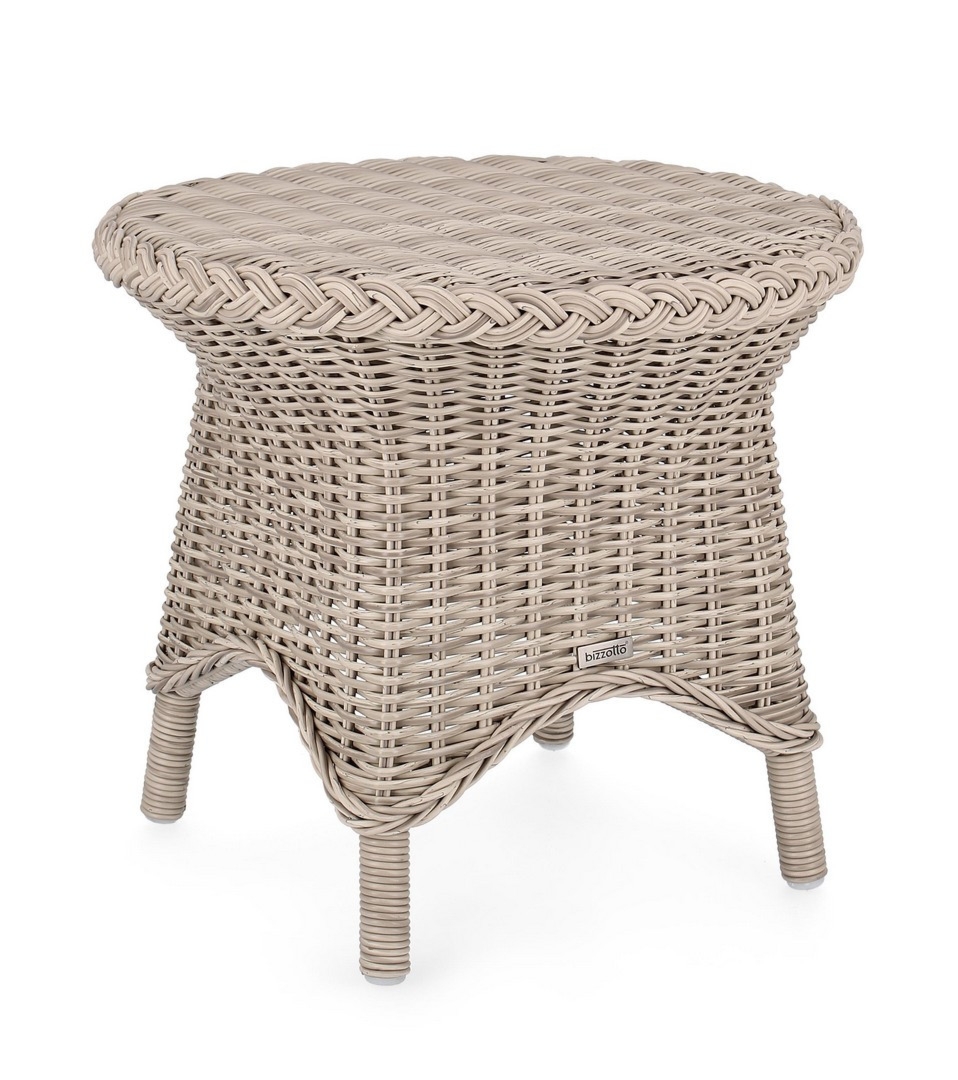 Stolik kawowy JUPITER Ø55 aluminiowy Bizzotto