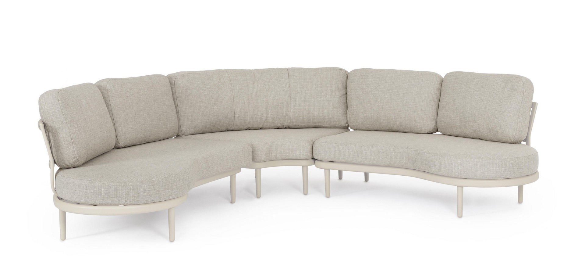 Narożnik ogrodowy HELIOS aluminowych z poduszką olefinową Bizzotto