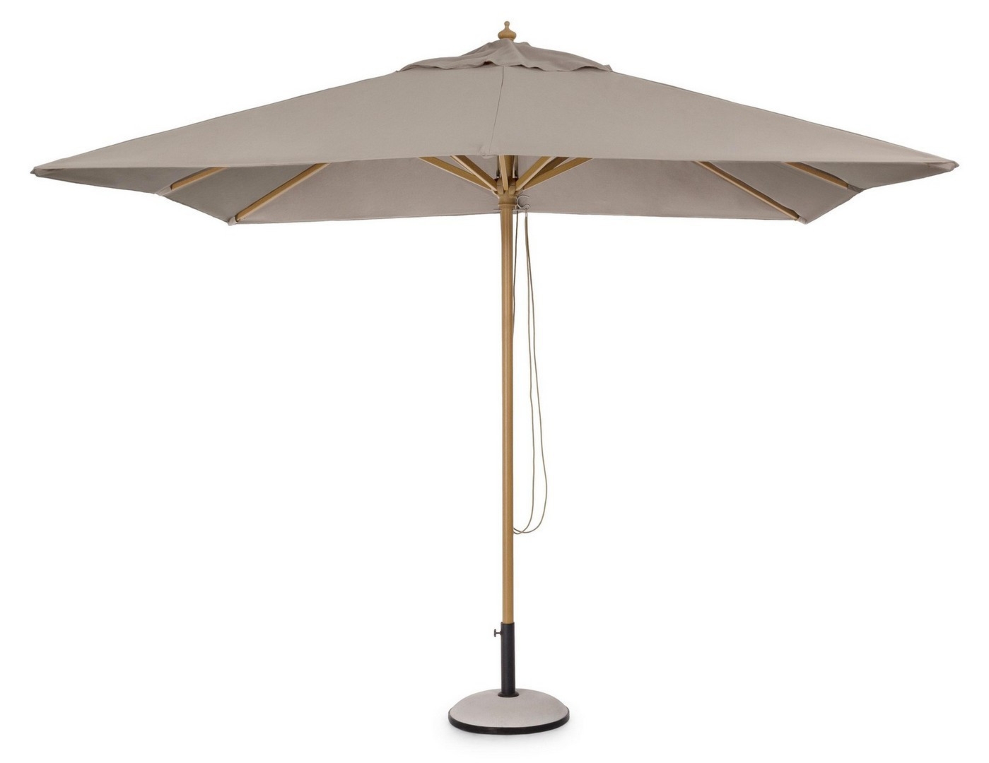 Parasol ogrodowy z nogą centralną ECLIPSE taupe 300x300 aluminiowy Bizzotto