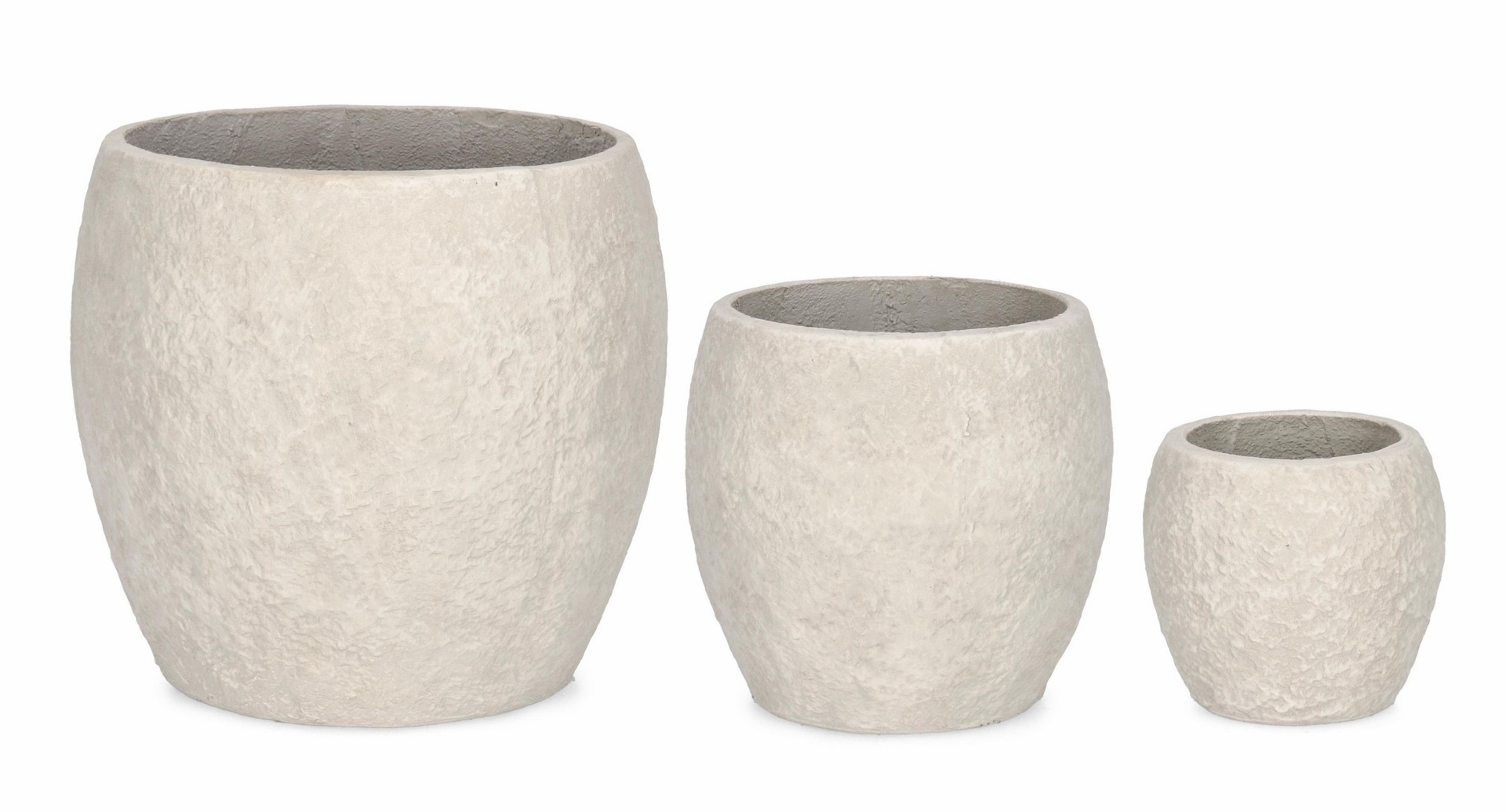Zestaw donic ogrodowych MEILI beżowy Ø22,Ø32,Ø43 z włókna szklanego i gliny Bizzotto