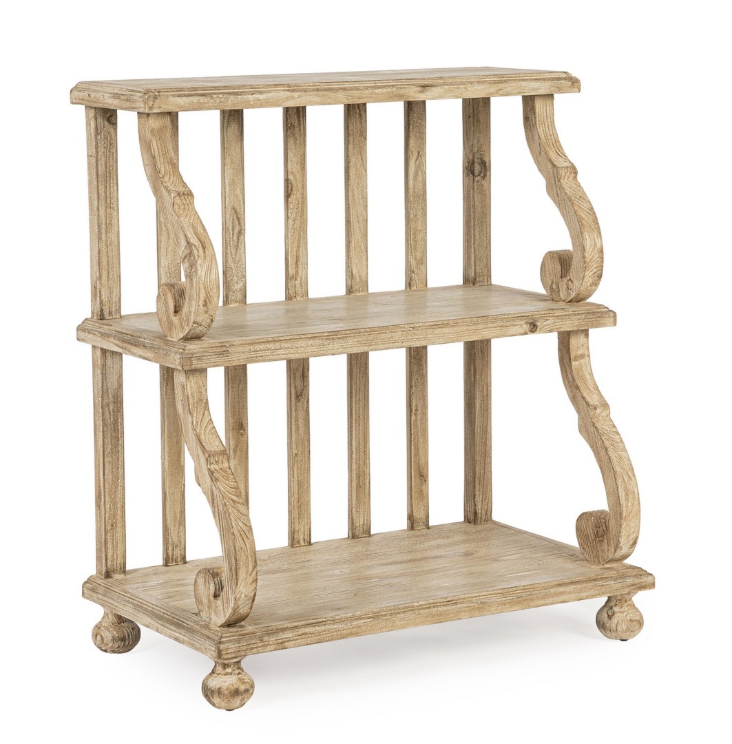 Regał Magret naturalny 80x45x90,5cm drewno jodłowe Bizzotto