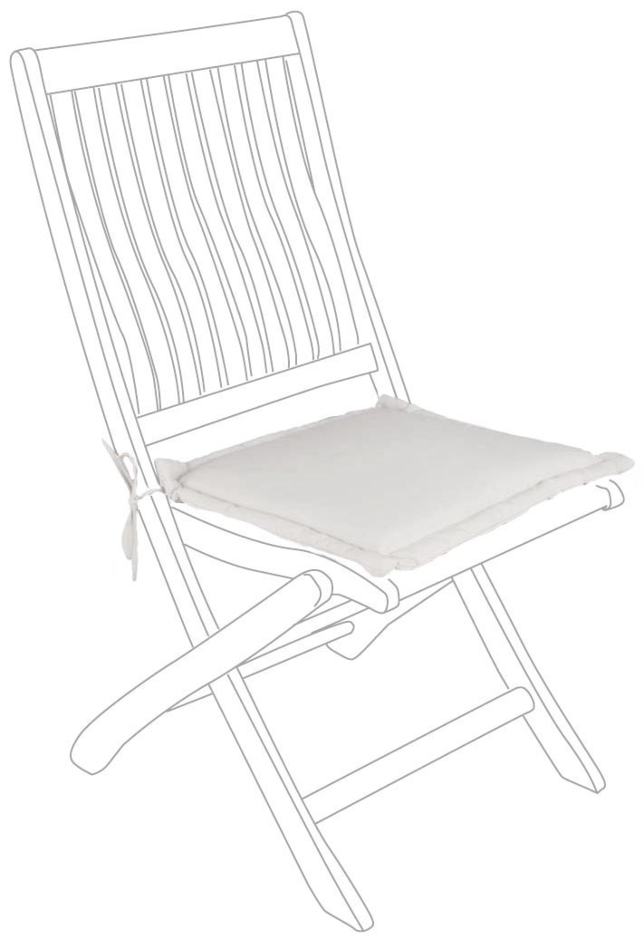 Poduszka siedziskowa NATURAL naturalna 42x42 wodoodporna z poliestru Bizzotto