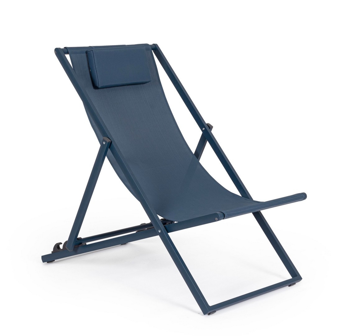 Leżak ogrodowy TAYLOR granatowy 60.5x101.5 aluminiowy Bizzotto