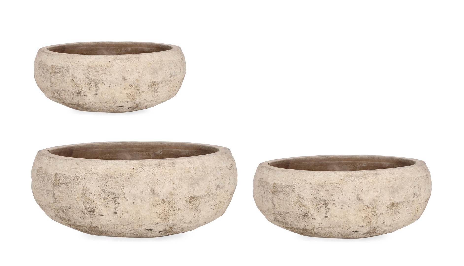 Zestaw donic ogrodowych MINH terakota Ø32,Ø40,Ø55 z terakoty Bizzotto