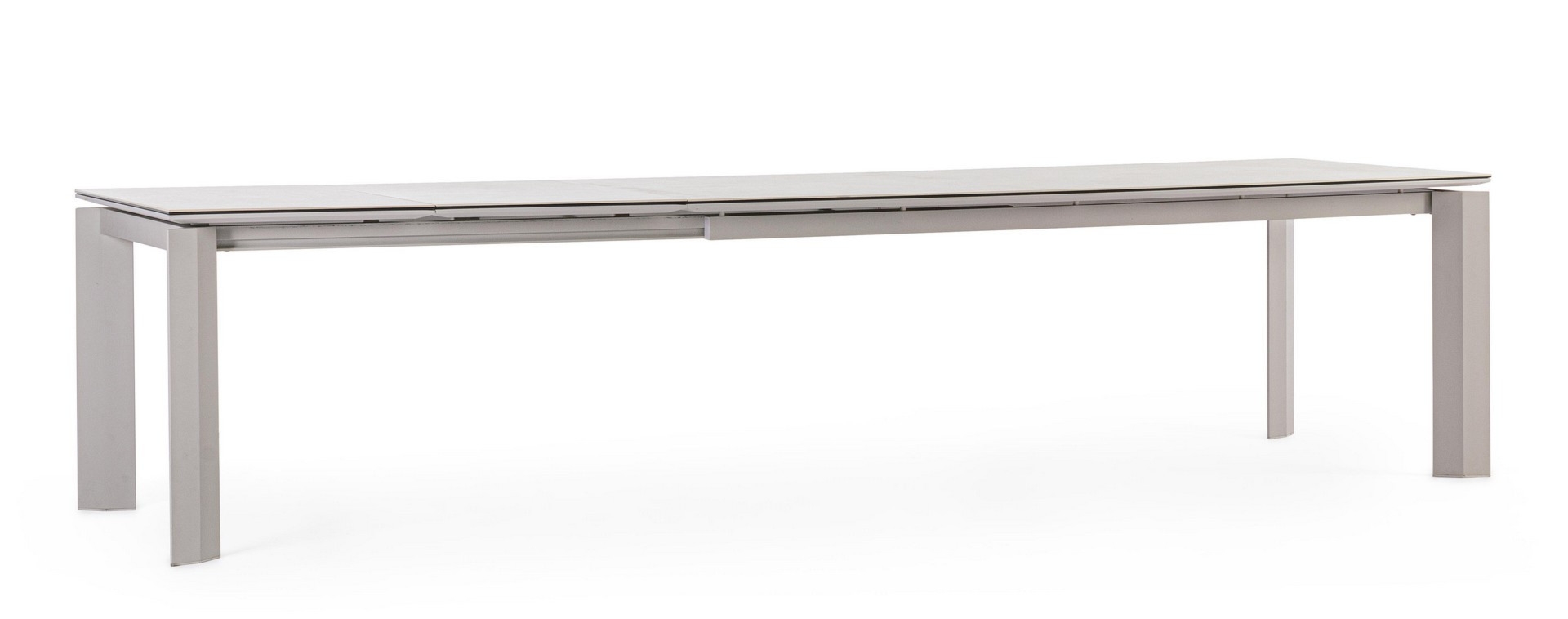 Stół ogrodowy OTAVIO beżowy 220/280/340x95 aluminiowy z batem ceramicznym Bizzotto