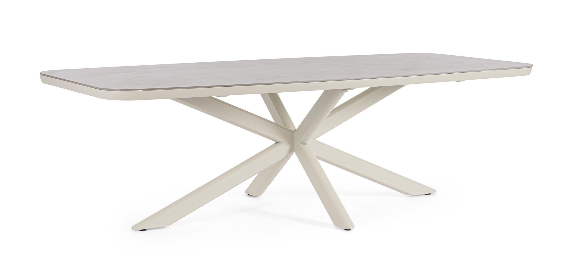 Stół ogrodowy ISACCO 240x110 aluminiowy z blatem ze spieku kwarcowego Bizzotto