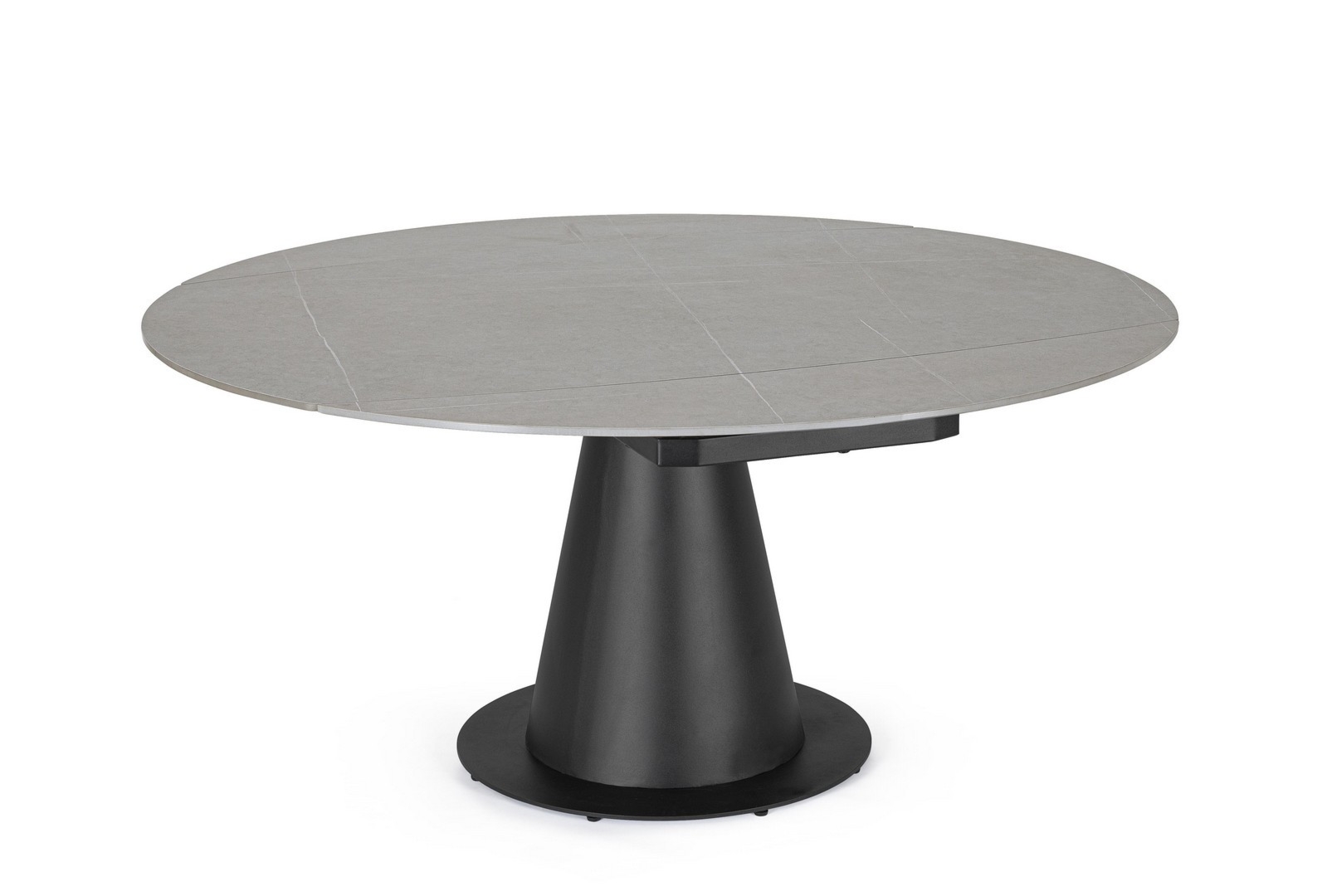 Stół Jami czarny 160x102x75cm porcelanowy blat marmurowy stal Bizzotto