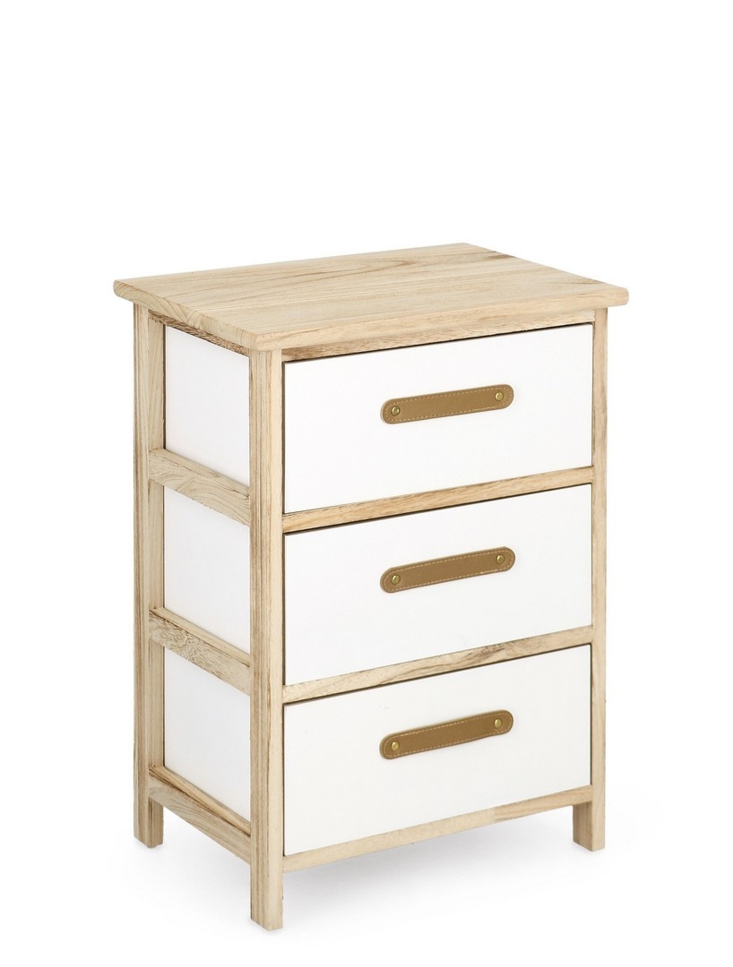 Komoda Reka naturalna 40x29x58cm drewno paulownia Bizzotto