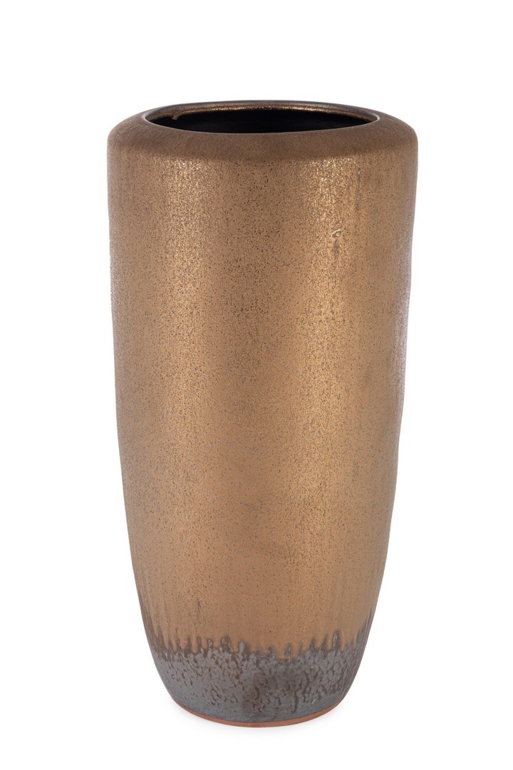 Donica PATHOM brązowa Ø37 z terakoty Bizzotto