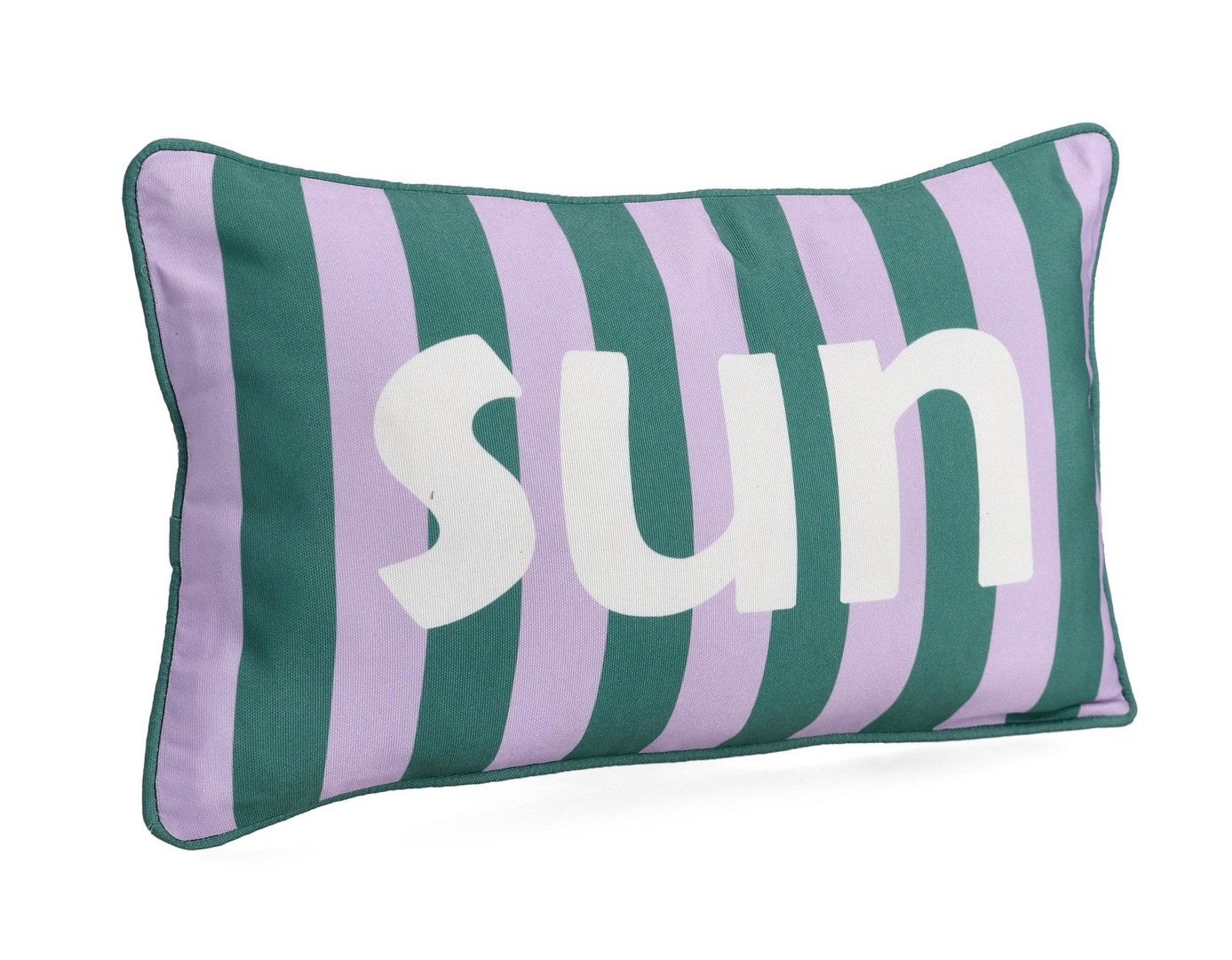 Poduszka outdoorowa KARERA zielono fioletowa 30x50 wodoodporna z poliestru Bizzotto