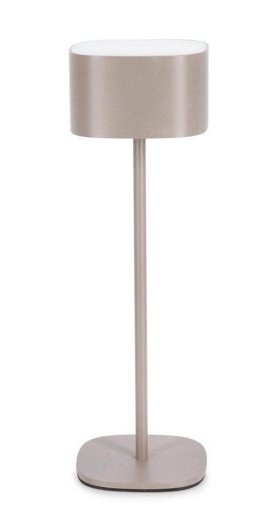 Lampa stołowa NAIMI szara Ø8 metalowa Bizzotto