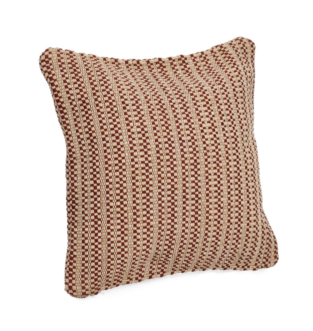 Poduszka outdoorowa VESMA bordowa 45x45 ręcznie robiona z polipropylenu Bizzotto