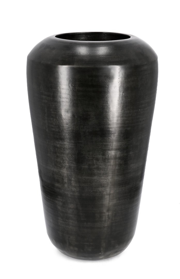 Wazon wykonany ręcznie NADU czarny Ø53 aluminiowy Bizzotto