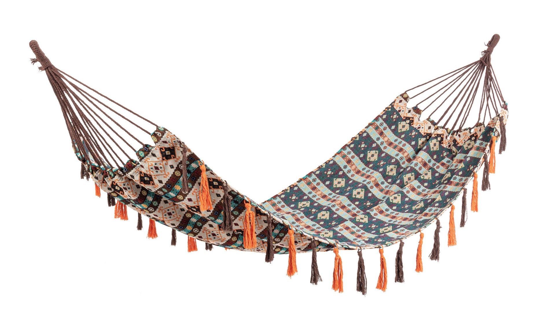 Hamak SANTANDER boho 200x96 z polibawełny Bizzotto