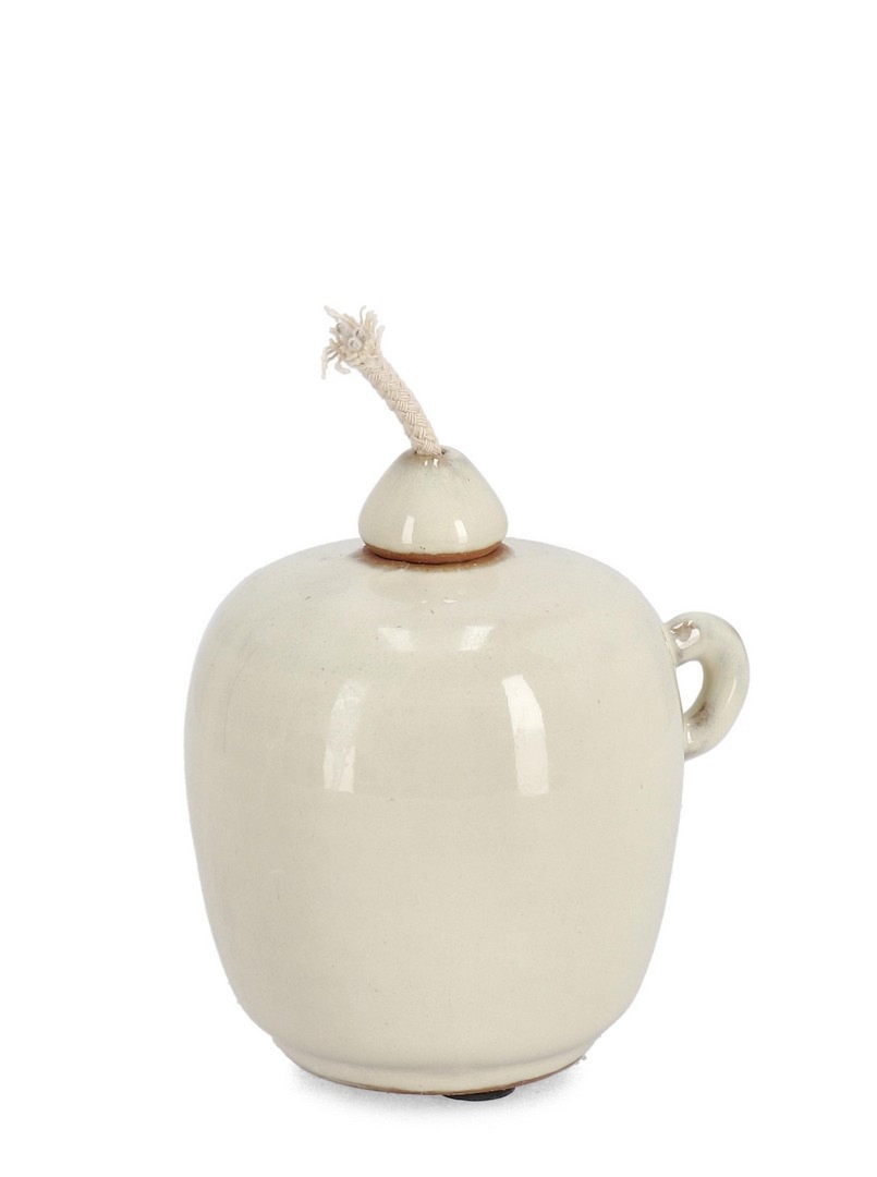 Wazon dekoracyjny ESMA beżowy 10,5x9x11,5h z terakoty Bizzotto