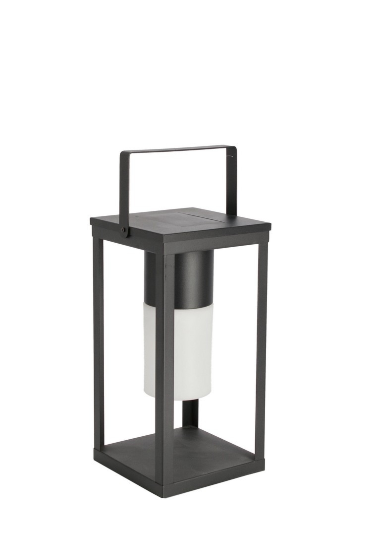 Lampa LED  z uchwytem SOLAR czarna 17x17 PE Bizzotto