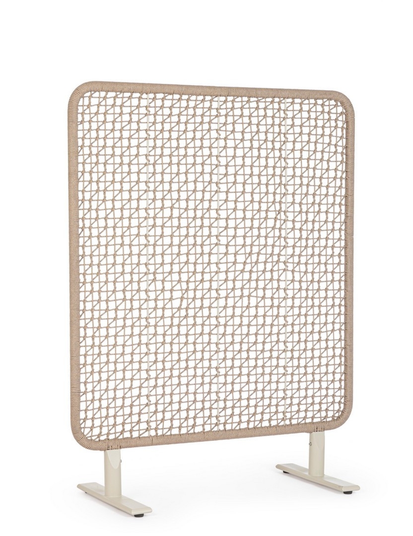 Parawan ogrodowy BABILO beżowy 120x50 aluminium lina olefinowa Bizzotto