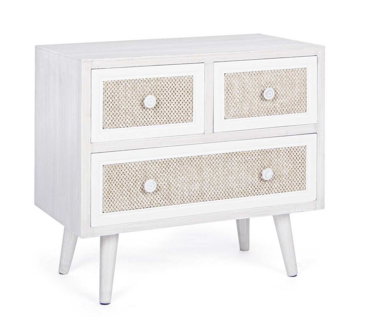 Komoda Montiel 60x33x54.5cm MDF, bawełniana tkanina Bizzotto