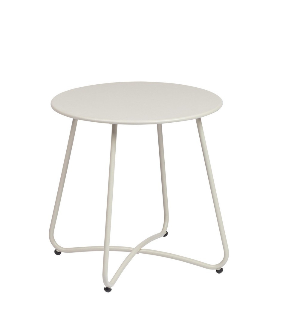 Stolik kawowy AUSTIN jasny Ø45 stalowy Bizzotto