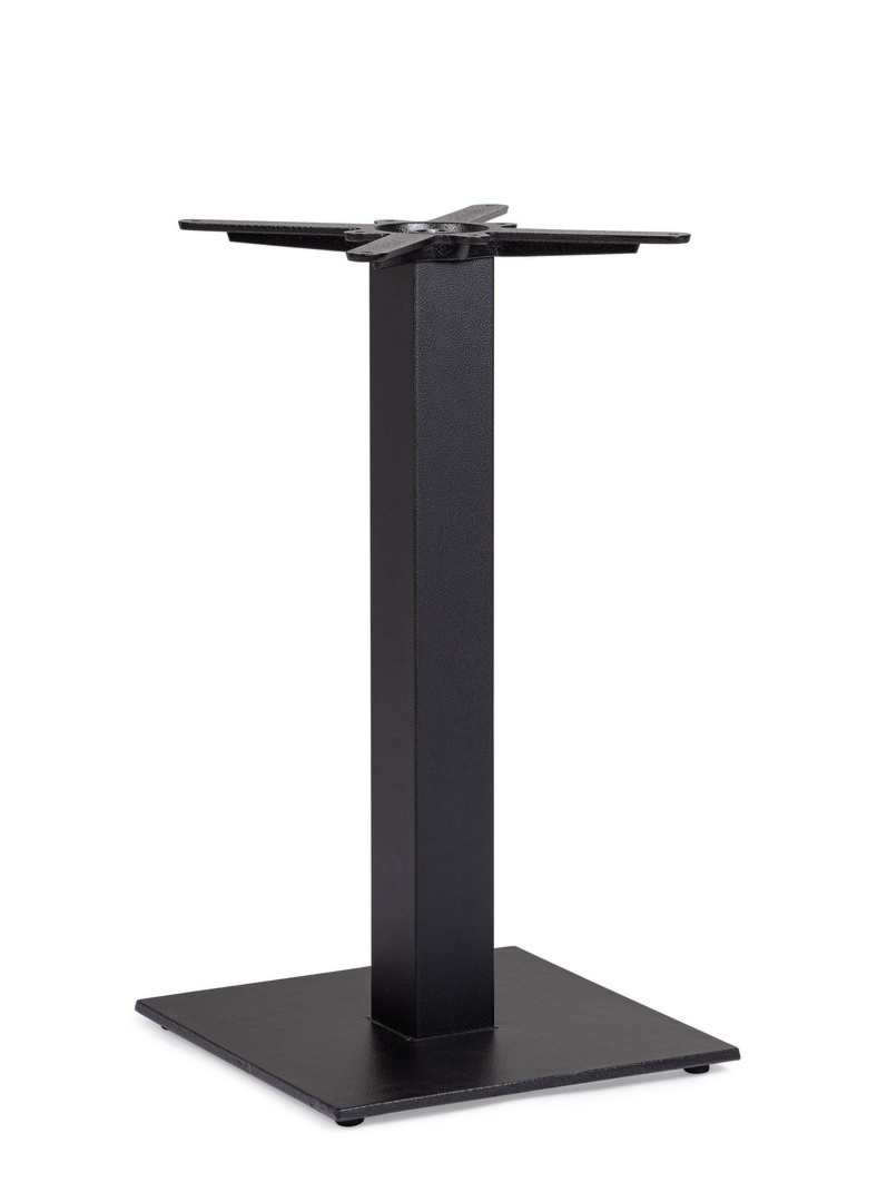 Stół Giunone czarny 40x40x72cm żeliwo stal Bizzotto