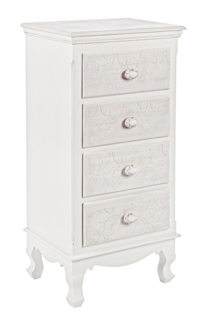 Komoda Clorine wielokolorowa 40x30x83cm MDF Bizzotto