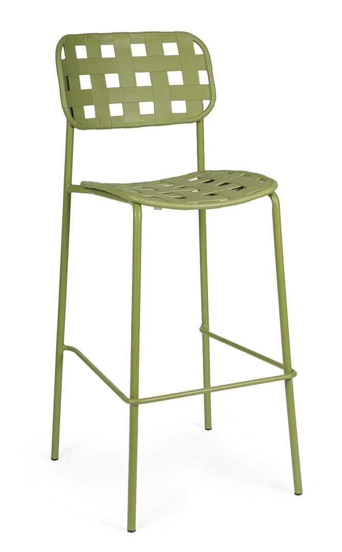 Hoker ogrodowy CLOVER zielone 52x45 stalowe Bizzotto