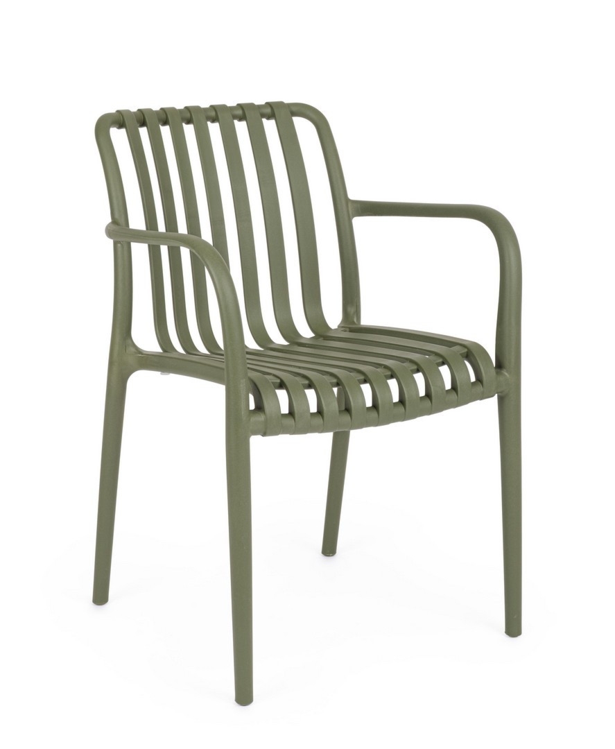 Krzesło ogrodowe BILLIE zielone 55x58 z polipropylenu Bizzotto