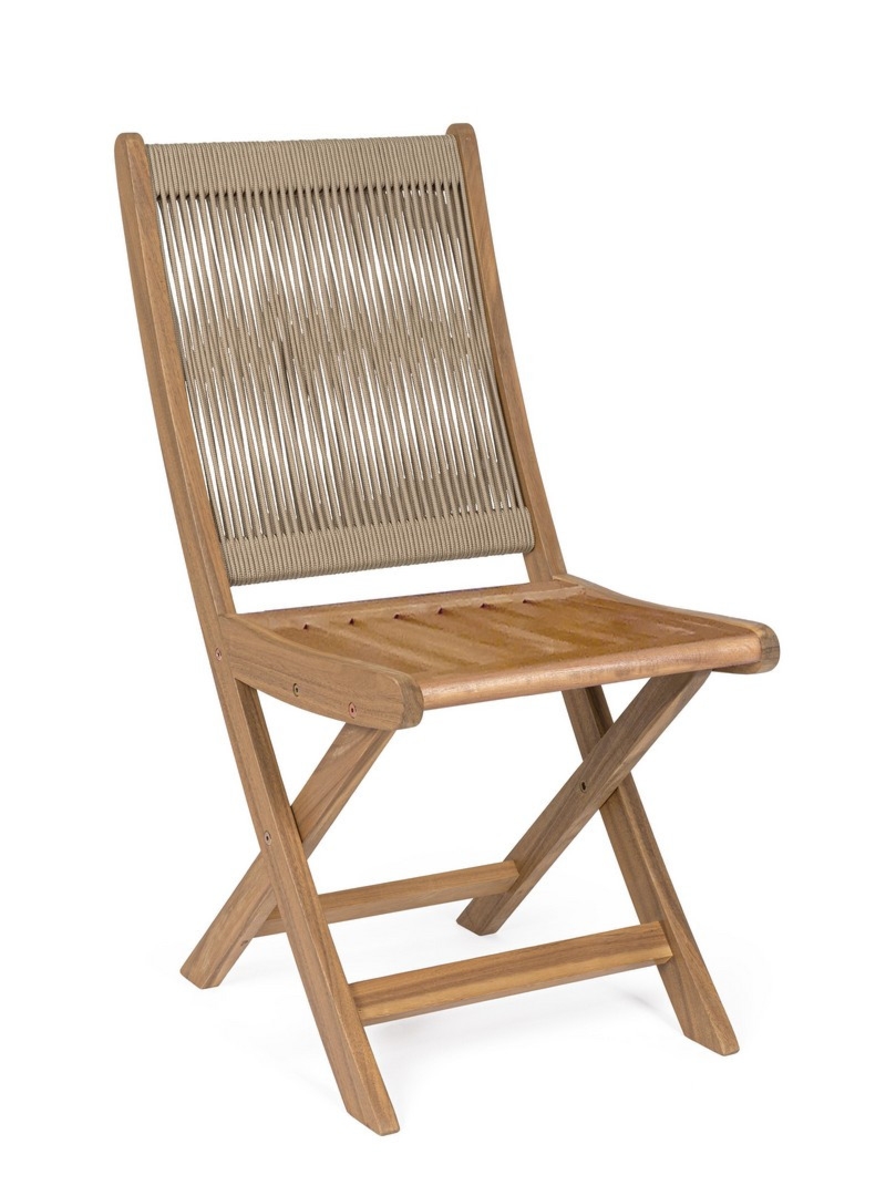 Krzesło ogrodowe DANUBIO taupe 42x61 drewno akacjowe Bizzotto