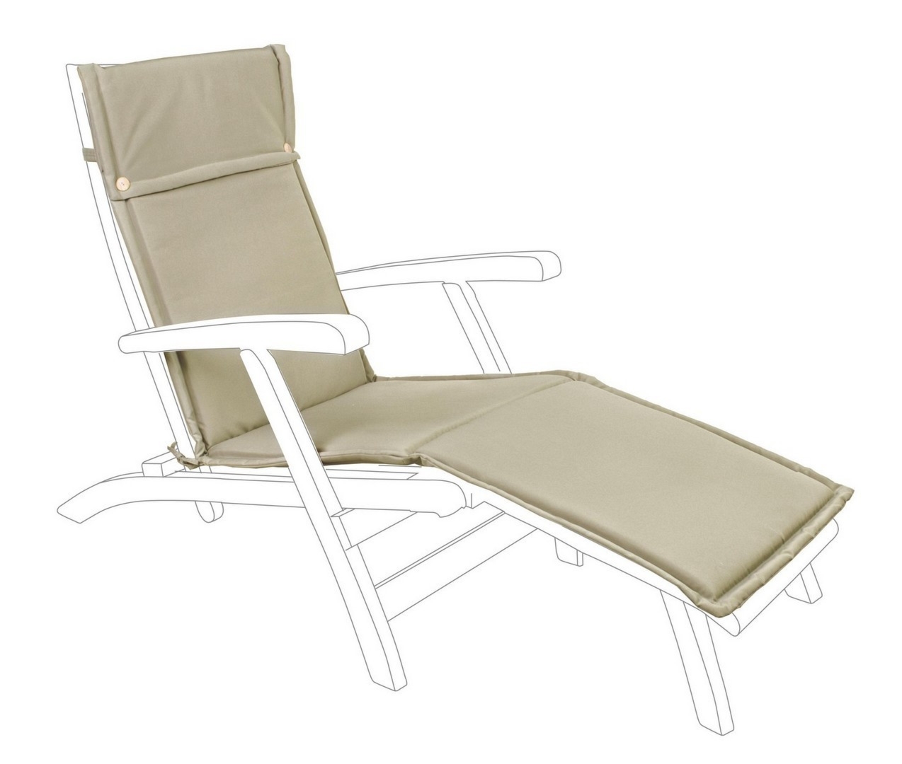 Poduszka na leżak HAVANA havana 50x176 wodoodporna z poliestru Bizzotto