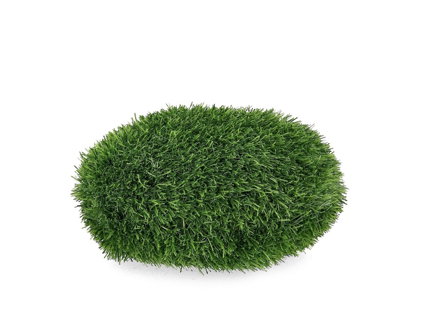 Dekoracja kamień z trawy syntetycznej OV zielony 21x16x12h PP Bizzotto