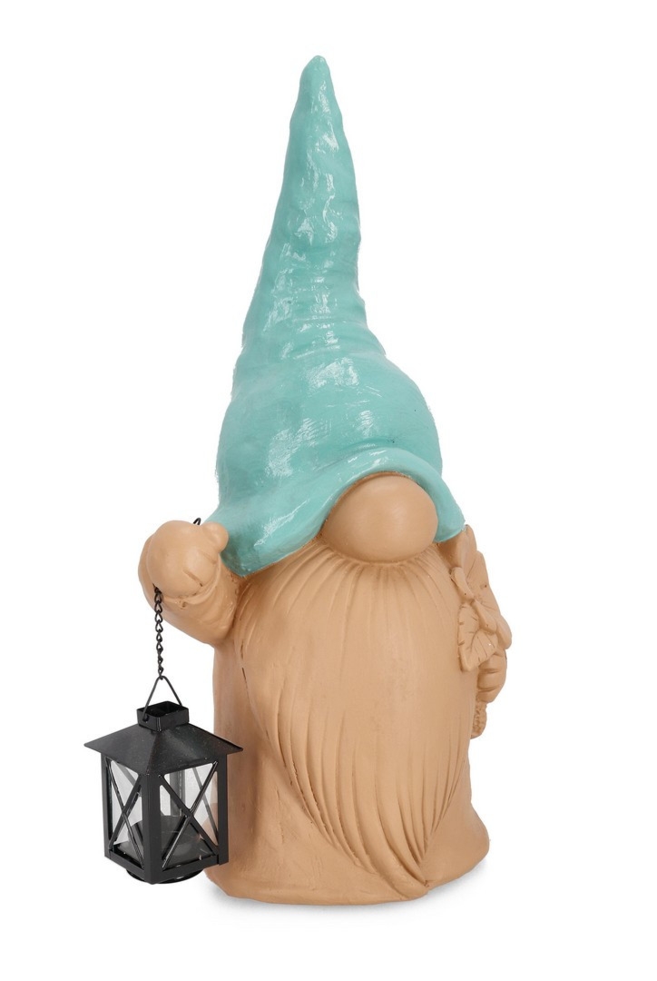 Gnom z latarnią HEVER  26x19,5x50,5h z magnezu Bizzotto