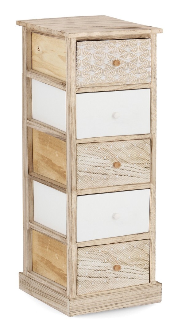 Komoda Finnley naturalny 40x29x90cm drewno paulownia Bizzotto