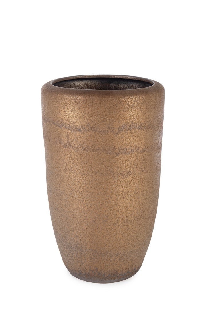 Donica PATHOM brązowa Ø35 z terakoty Bizzotto