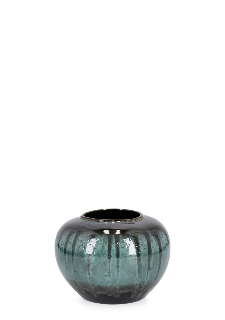 Wazon wykonany ręcznie COIRA zielony Ø25 z terakoty Bizzotto